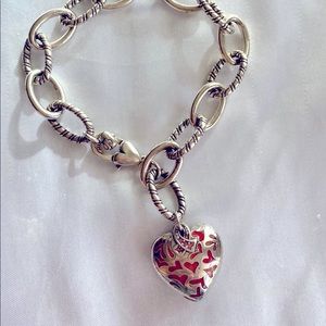 Brighton bracelet honoring breast cancer